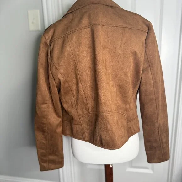 NWOT Steve Madden Faux Suede Moto Jacket - Large - Picture 2 of 6